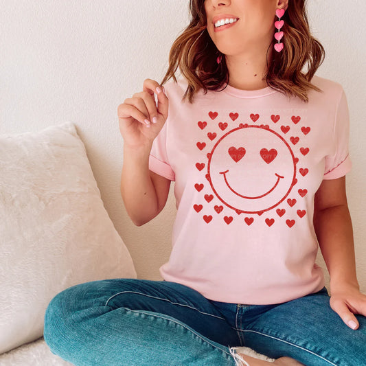Heart Smiley Graphic Tee