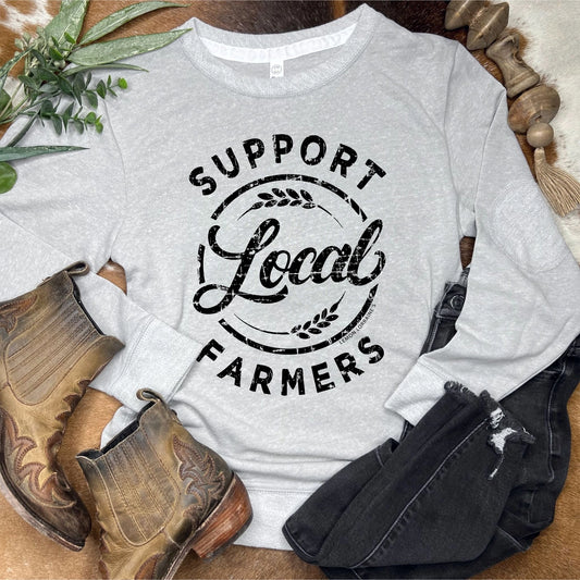 Support Local Farmers Crewneck