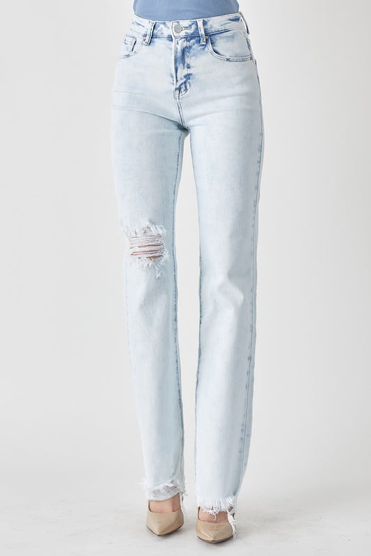 High-Rise Straight Cut Jean